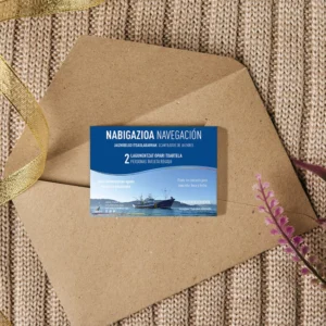 ‘Jaizkibelgo Itsaslabarrak’ itsasora irteera MATER ontzian, opari-txartela